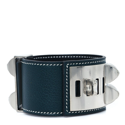 Hermes Evercolor Collier De Chien CDC Bracelet T3 Vert Cypress 3 of 6