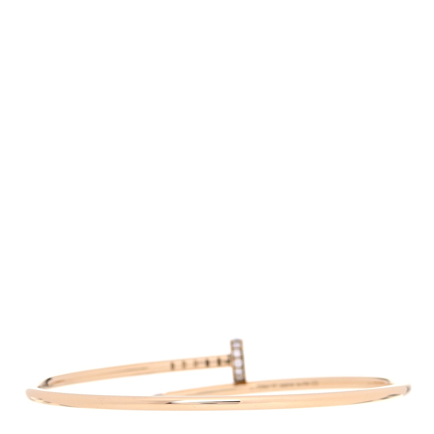 18K Yellow Gold Diamond Small Juste Un Clou Bracelet 17