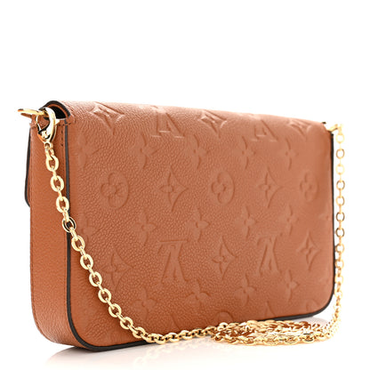 Louis Vuitton Empreinte Pochette Felicie Chain Wallet Cognac 4 of 11