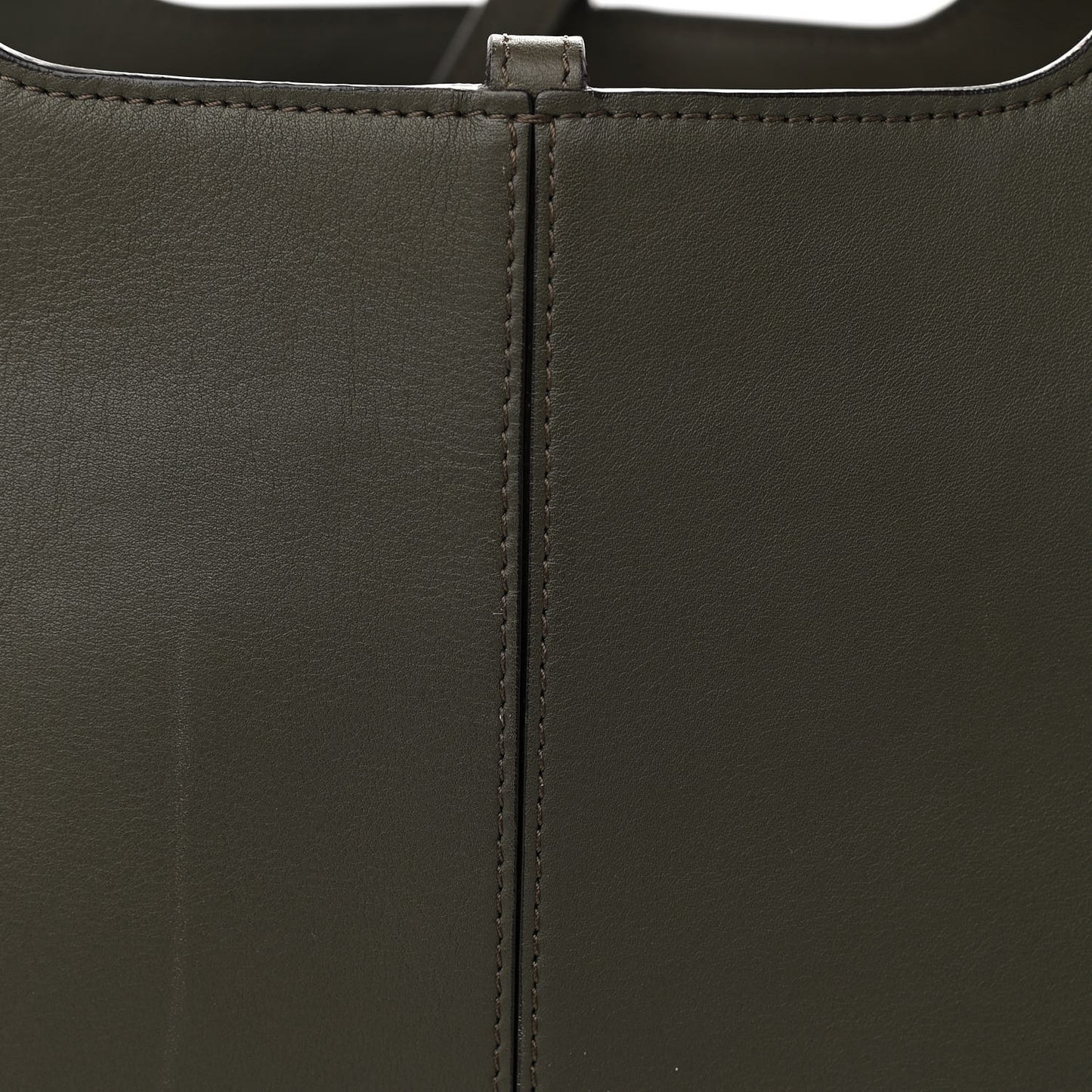 Smooth Calfskin Medium Tri-Fold Bag Khaki