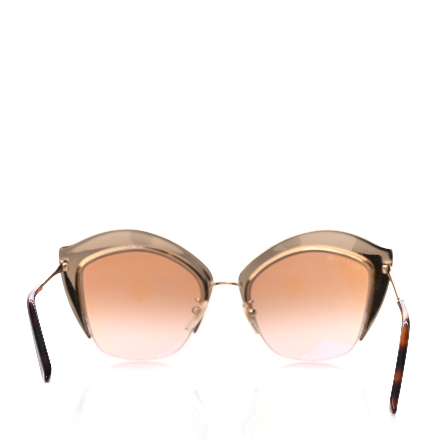 Metal Crystal Cat Eye Sunglasses GG00114S Pink