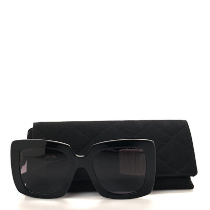 Chanel Acetate Calfskin Square Sunglasses 5474-Q-A Black 8 of 8