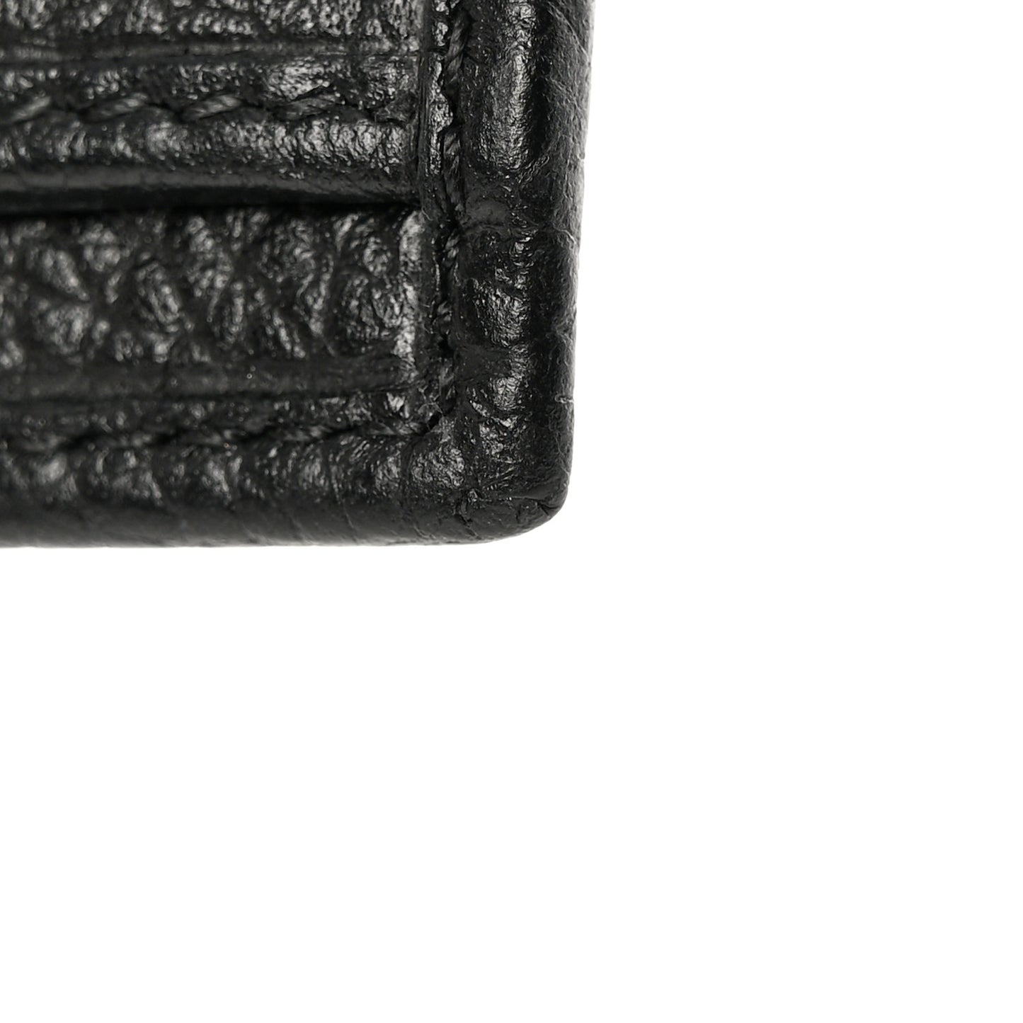 Pebbled Calfskin Soho Compact Flap Wallet Black