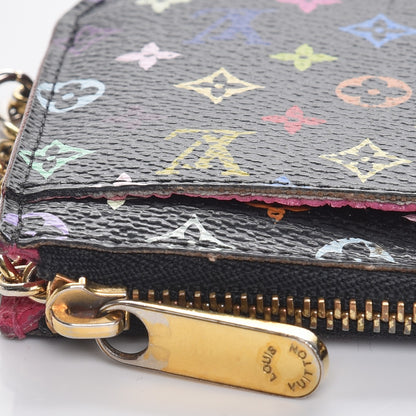 Louis Vuitton Monogram Multicolor Key Pouch Black Grenade 9 of 12