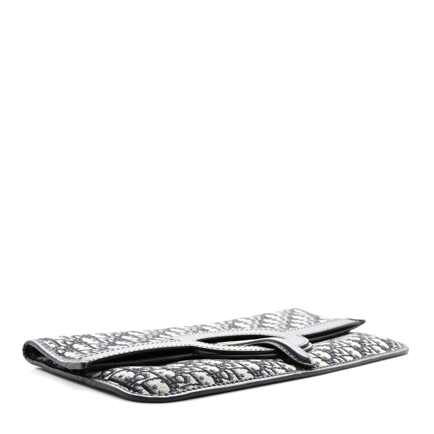 Christian Dior Oblique Fold Over Clutch Blue 4 of 7