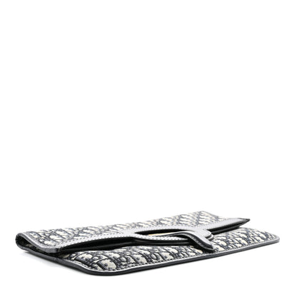 Christian Dior Oblique Fold Over Clutch Blue 4 of 7