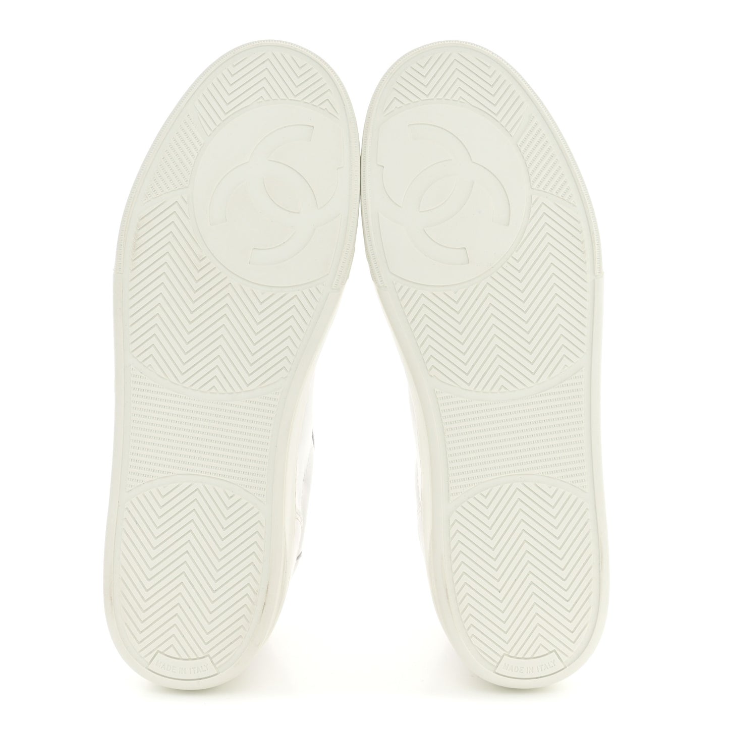 Calfskin Mens CC Sneakers 43 White