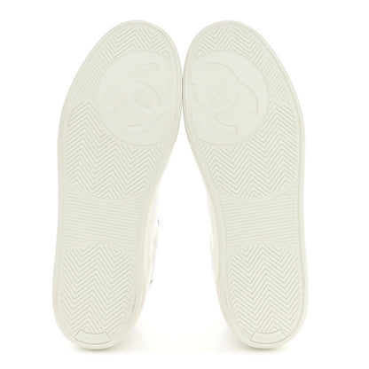Chanel Calfskin Mens CC Sneakers 43 White 6 of 9