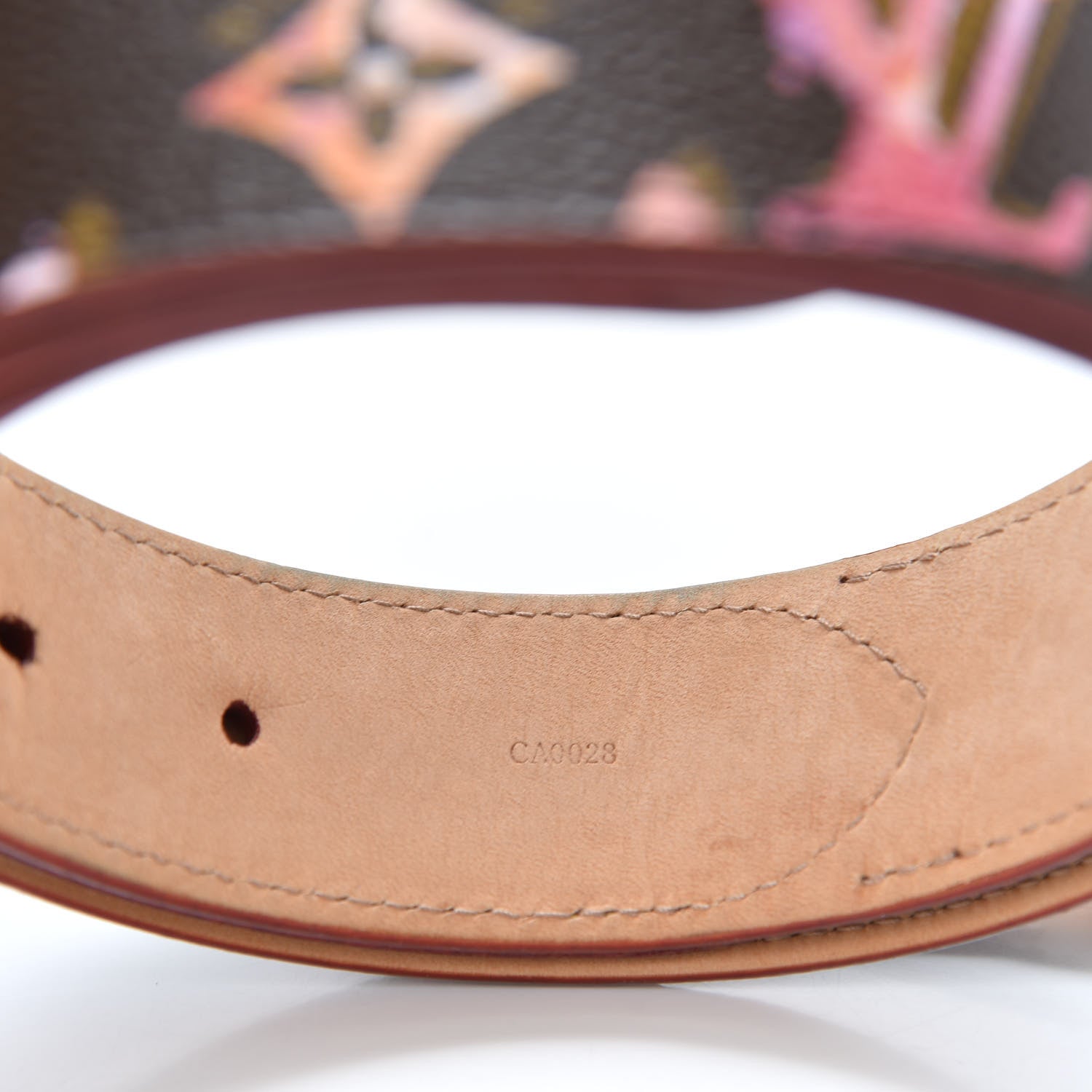 Louis Vuitton Monogram Watercolor Aquarelle Belt 95 38 Brown 5 of 8