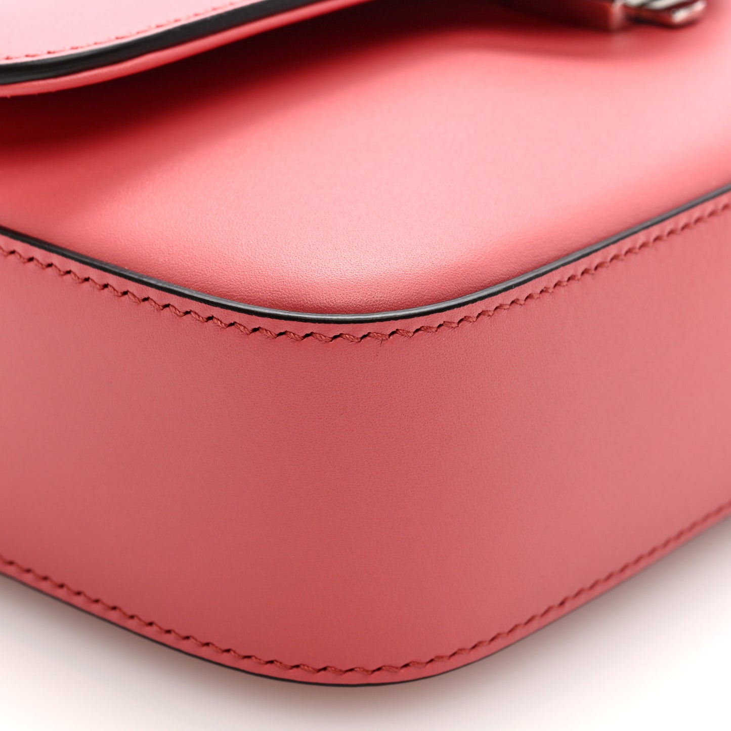 Senna Calfskin Petite GG Top Handle Shoulder Bag Pink