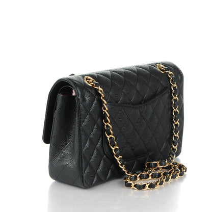 Chanel Caviar Quilted Medium Double Flap Black 3 of 8