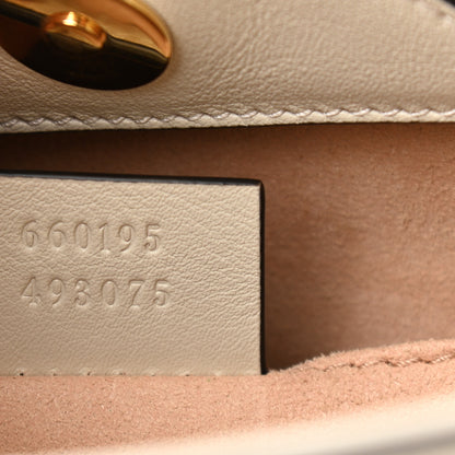 Gucci Wonka Grain Calfskin Small Diana Tote Bag Mystic White Orange Fluo 8 of 10