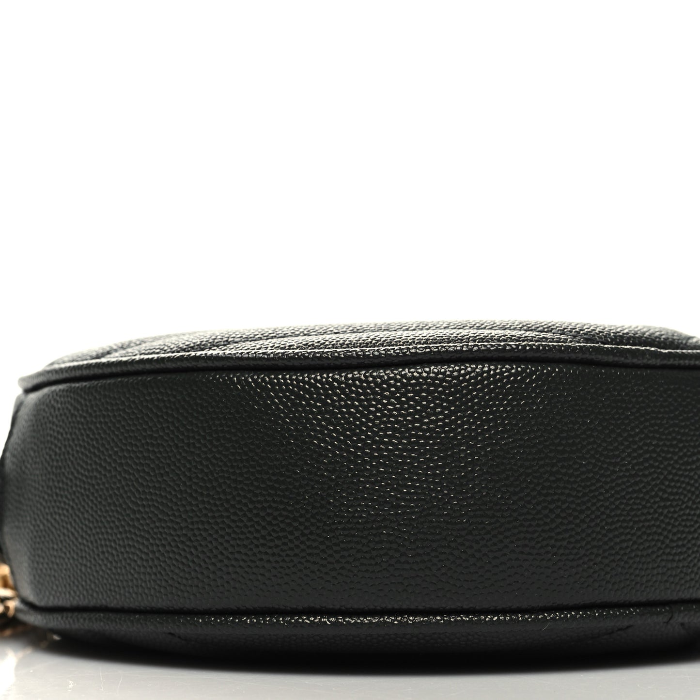 Grain De Poudre Matelasse Chevron Quilted Round Vinyle Camera Bag New Vert Fonce