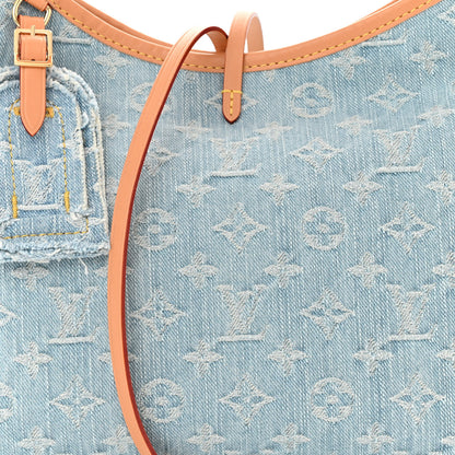 Louis Vuitton Monogram Denim CarryAll PM Sky Blue 8 of 10