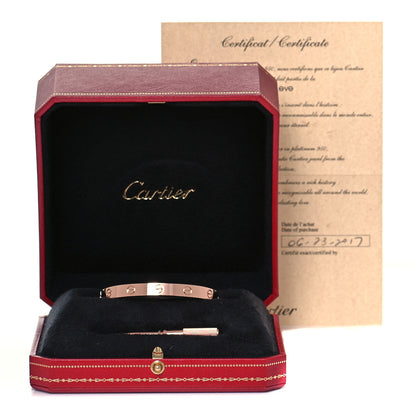 Cartier 18K Pink Gold LOVE Bracelet 16 6 of 6
