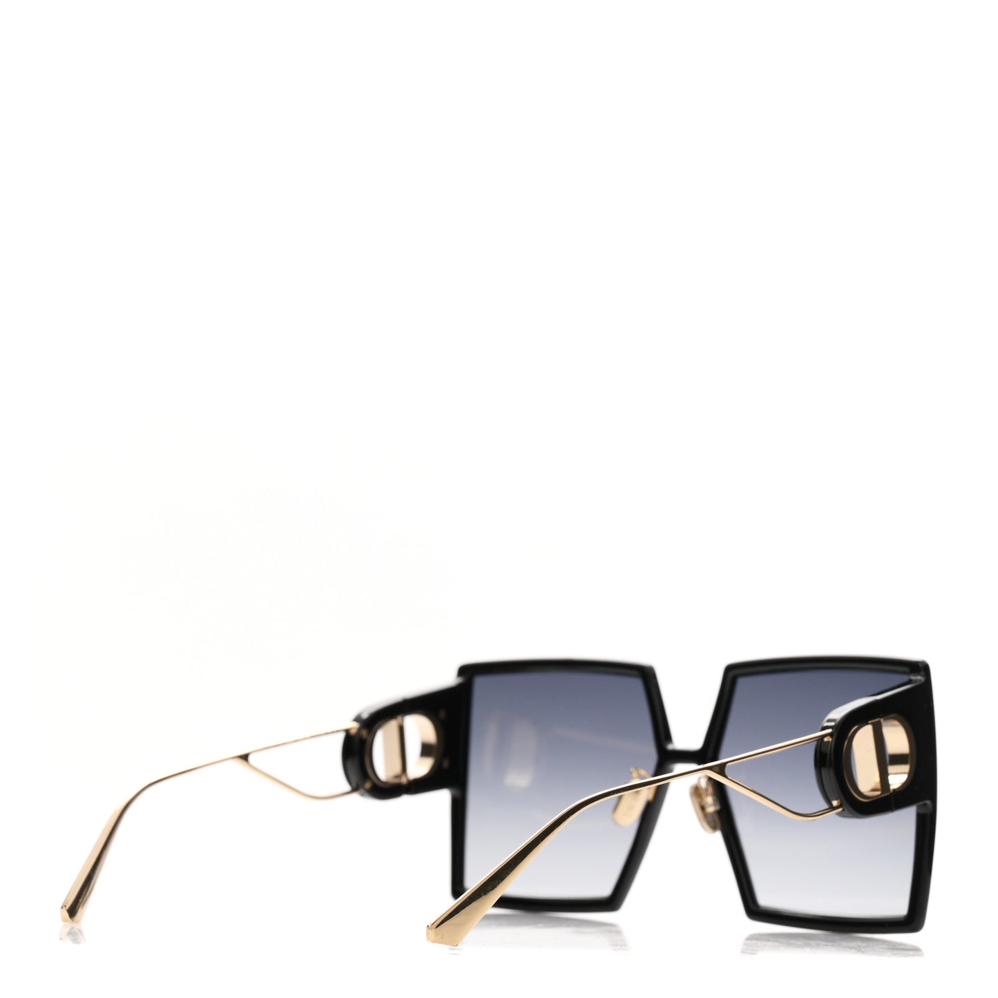 Acetate Square 30 Montaigne Sunglasses Black