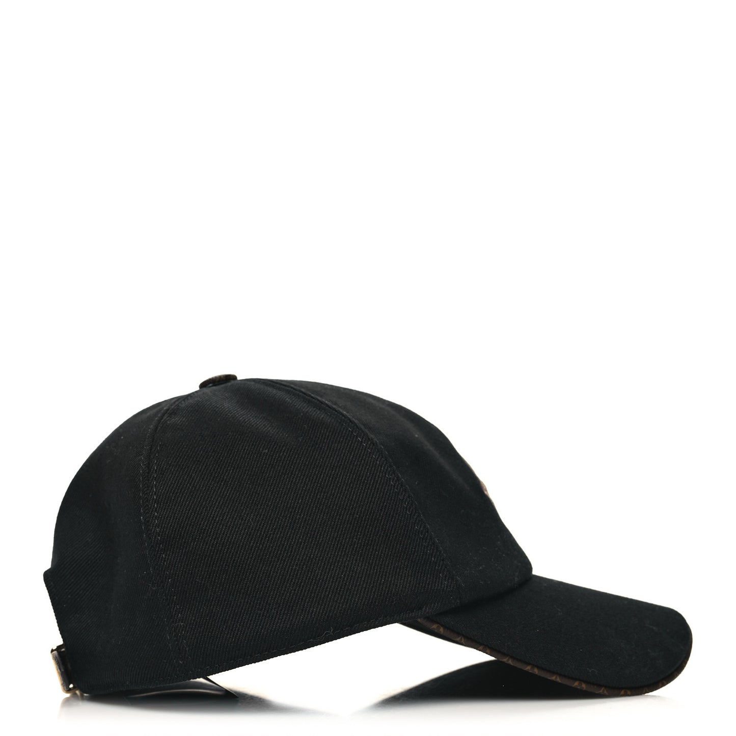 Monogram Cotton Jacquard Embroidered LV Day Cap L Black