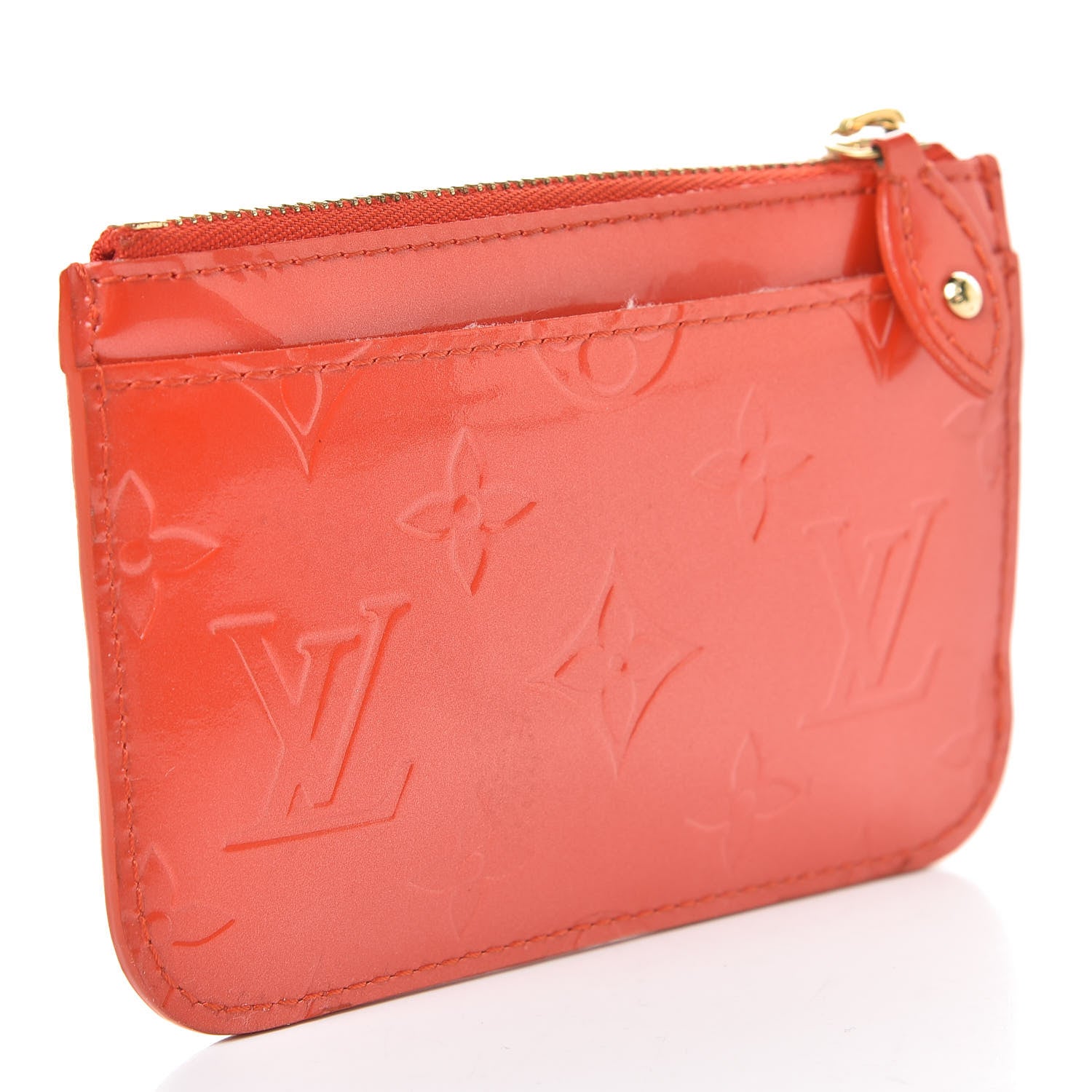 Louis Vuitton Vernis Key Pouch Orange Sunset 3 of 7