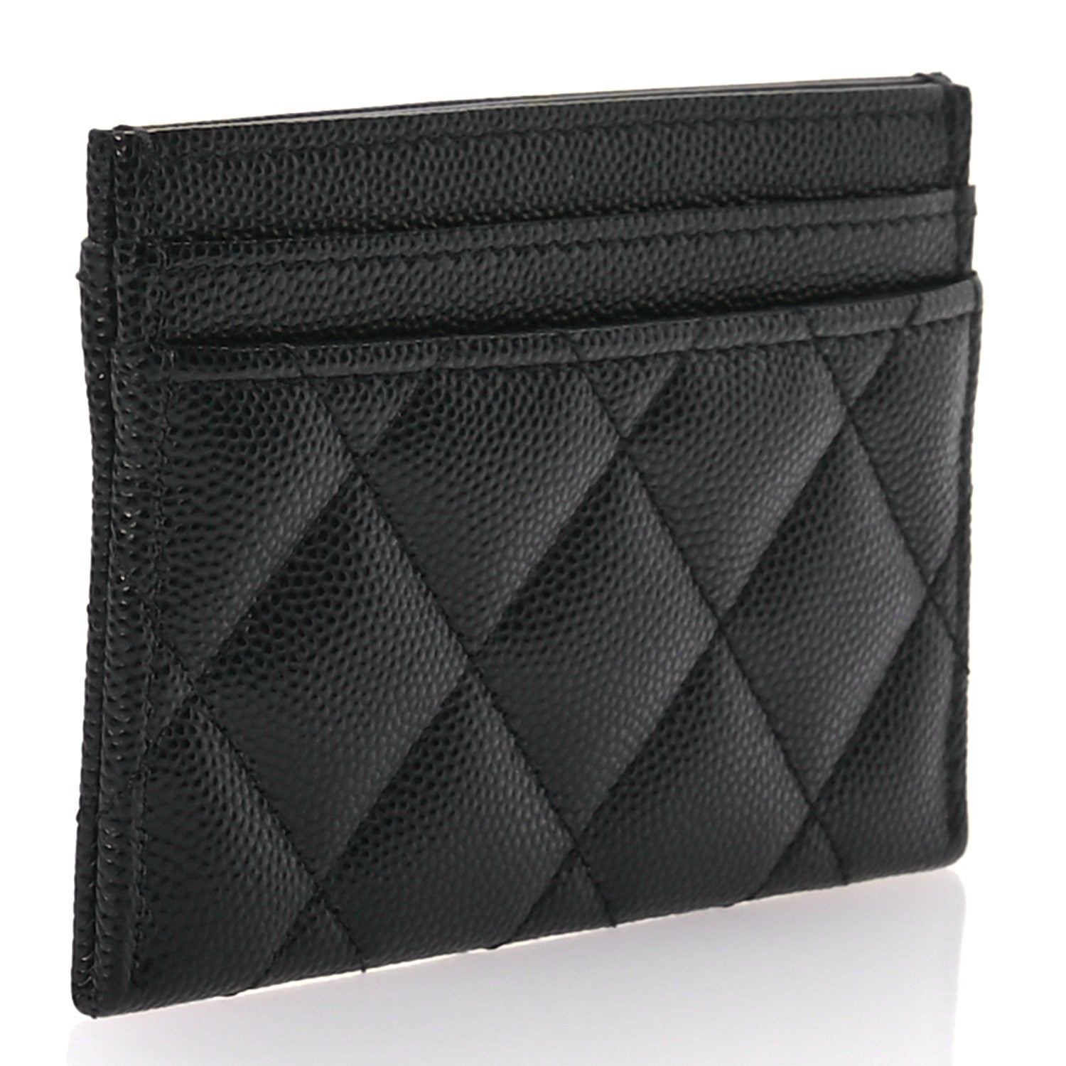 Chanel Caviar Quilted CC Card Holder Black 3 of 9