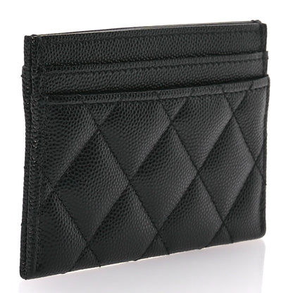 Chanel Caviar Quilted CC Card Holder Black 3 of 9