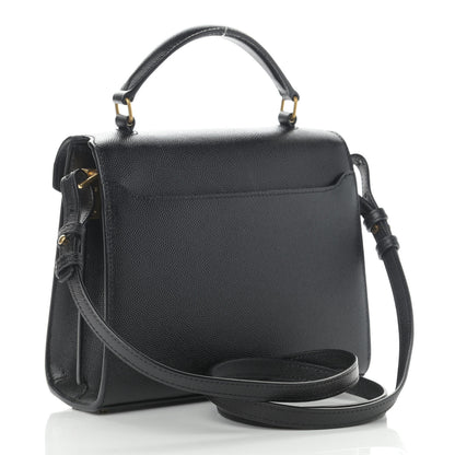 Saint Laurent Grain de Poudre Mini Classic Monogram Cassandra Top Handle Black 3 of 14