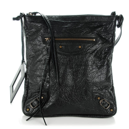 Balenciaga Agneau Classic Hardware Flat Crossbody Black 1 of 7