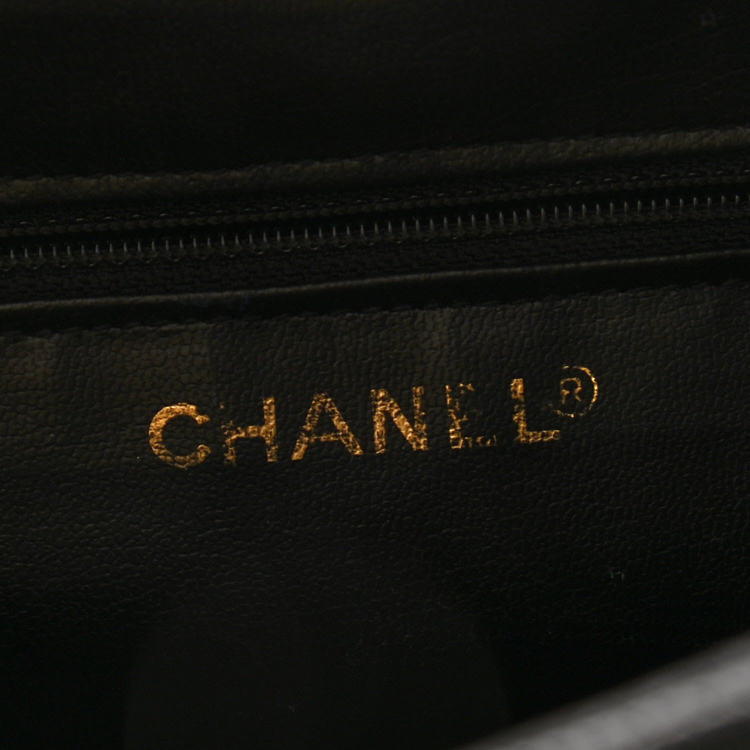 Chanel Caviar Timeless CC Cosmetic Pouch Bag Black 6 of 7