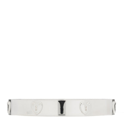 Tiffany Sterling Silver Heart Locks Bangle Bracelet 2 of 3