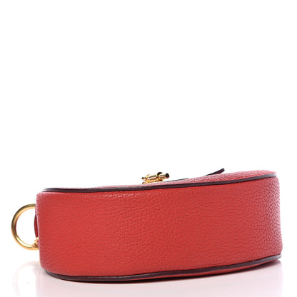 Chloe Grained Lambskin Mini Drew Shoulder Bag Plaid Red 4 of 11