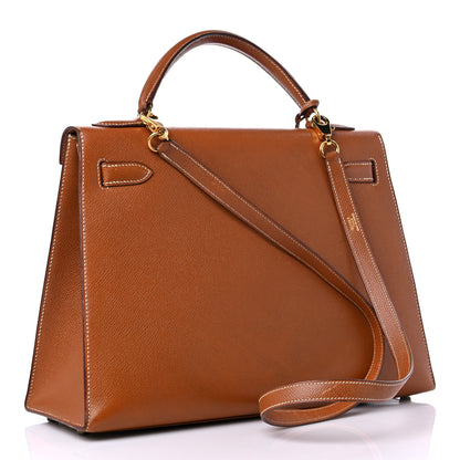 Hermes Courchevel Kelly Sellier 32 Gold 3 of 25