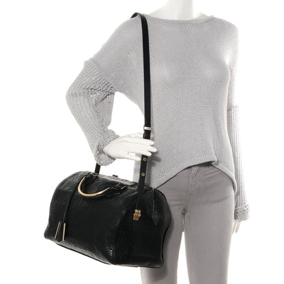 Louis Vuitton Calfskin Embossed Speedy Cube 30 Black 2 of 8