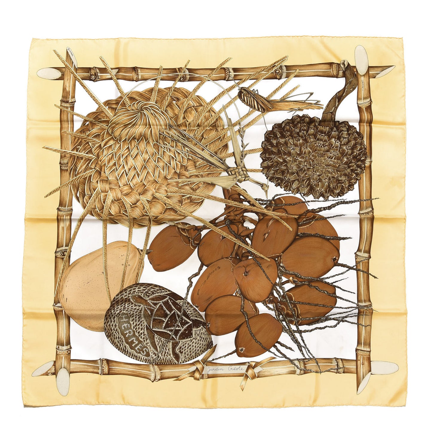 Silk Jardin Creole Scarf 90