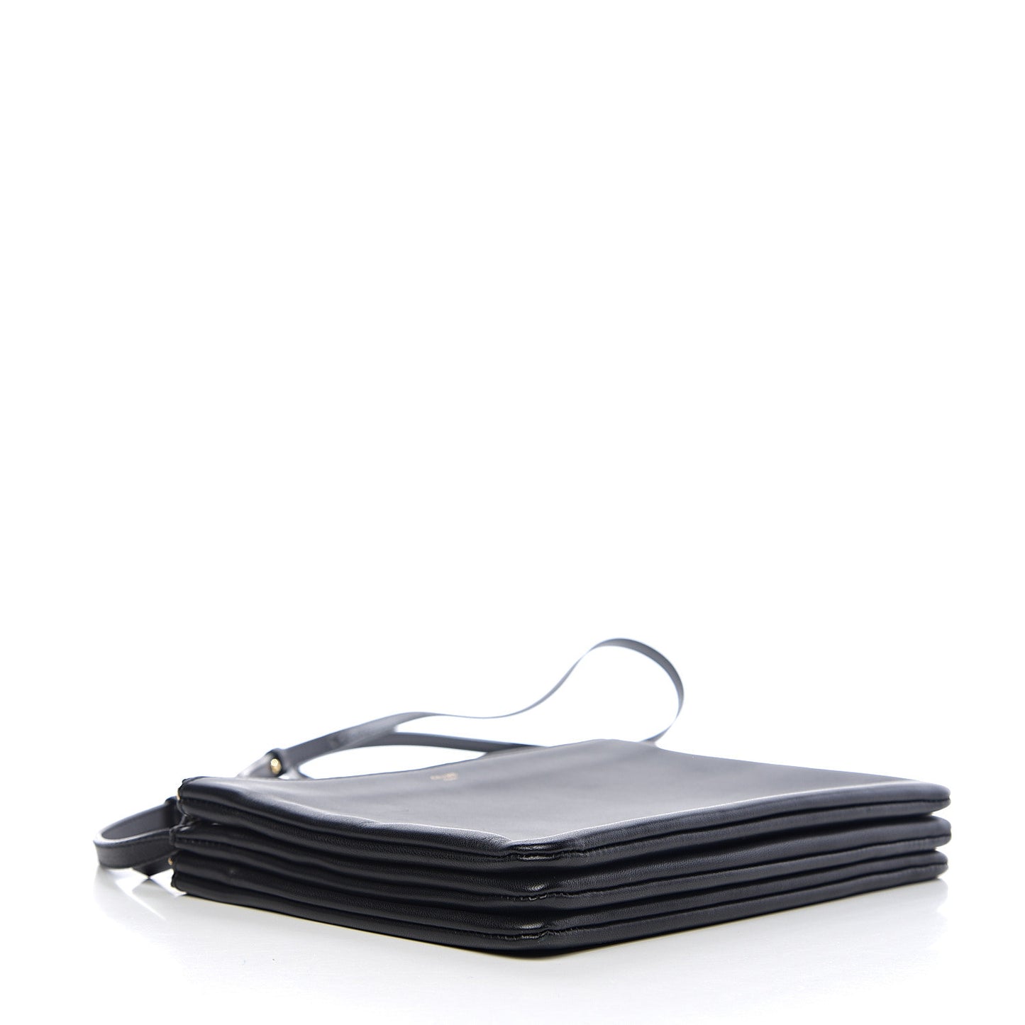 Lambskin Large Trio Crossbody Bag Black