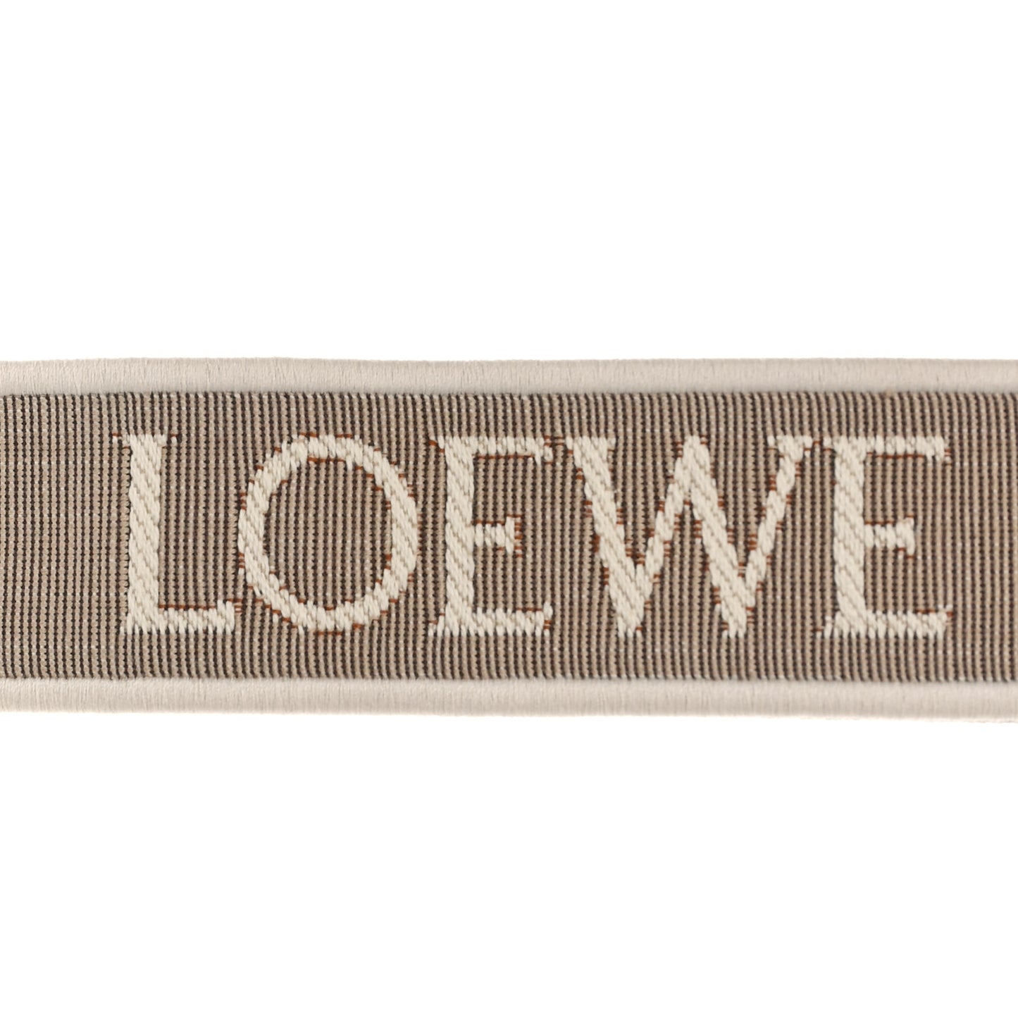 Calfskin Jacquard Anagram Strap Natural Tan