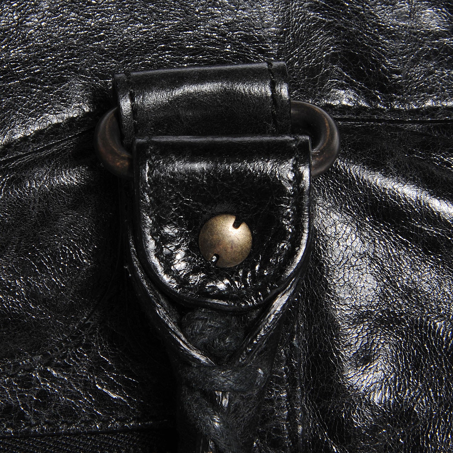 Balenciaga Agneau Classic Hardware Step Bag Black 6 of 15