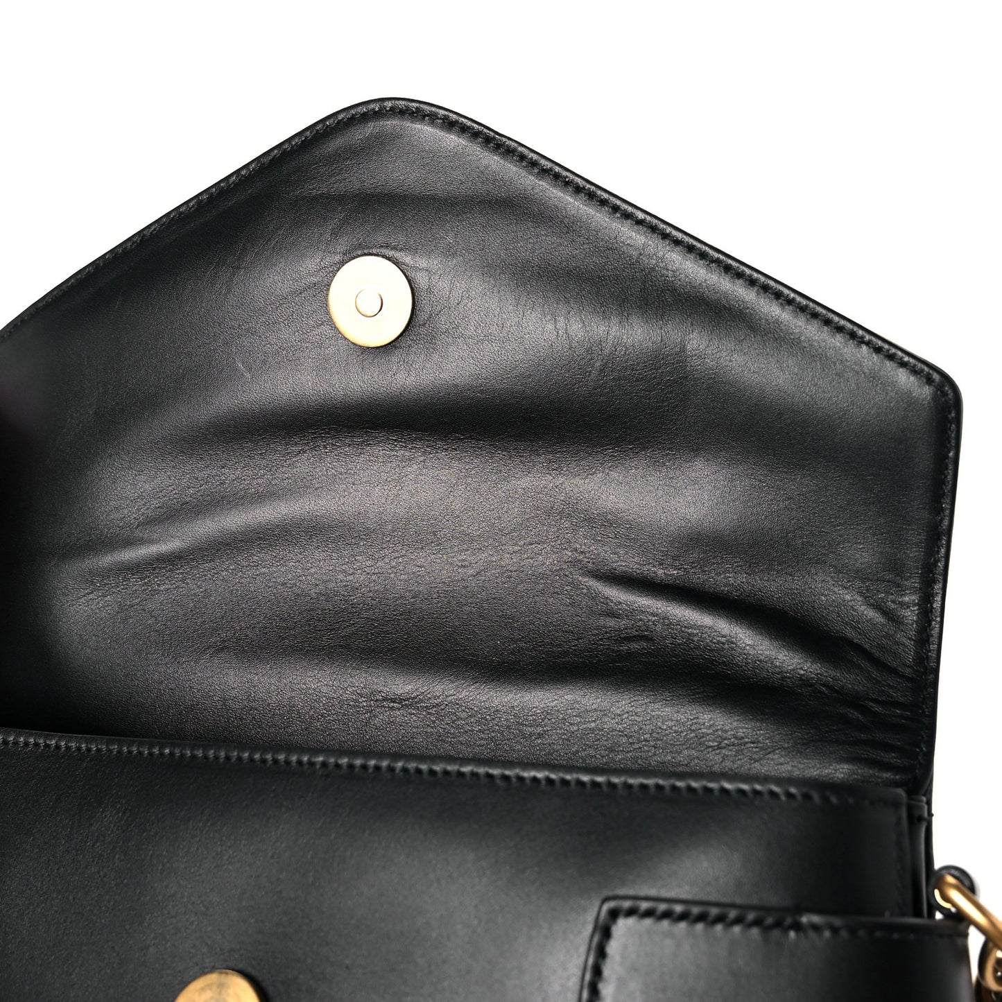 Nappa Pearl Studded Mini Queen Margaret Broadway Shoulder Bag Black