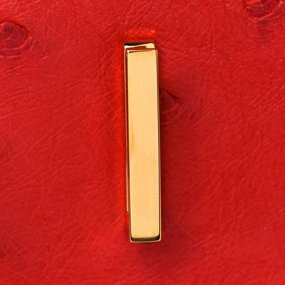 Hermes Ostrich Birkin 30 Rouge Vif 25 of 33