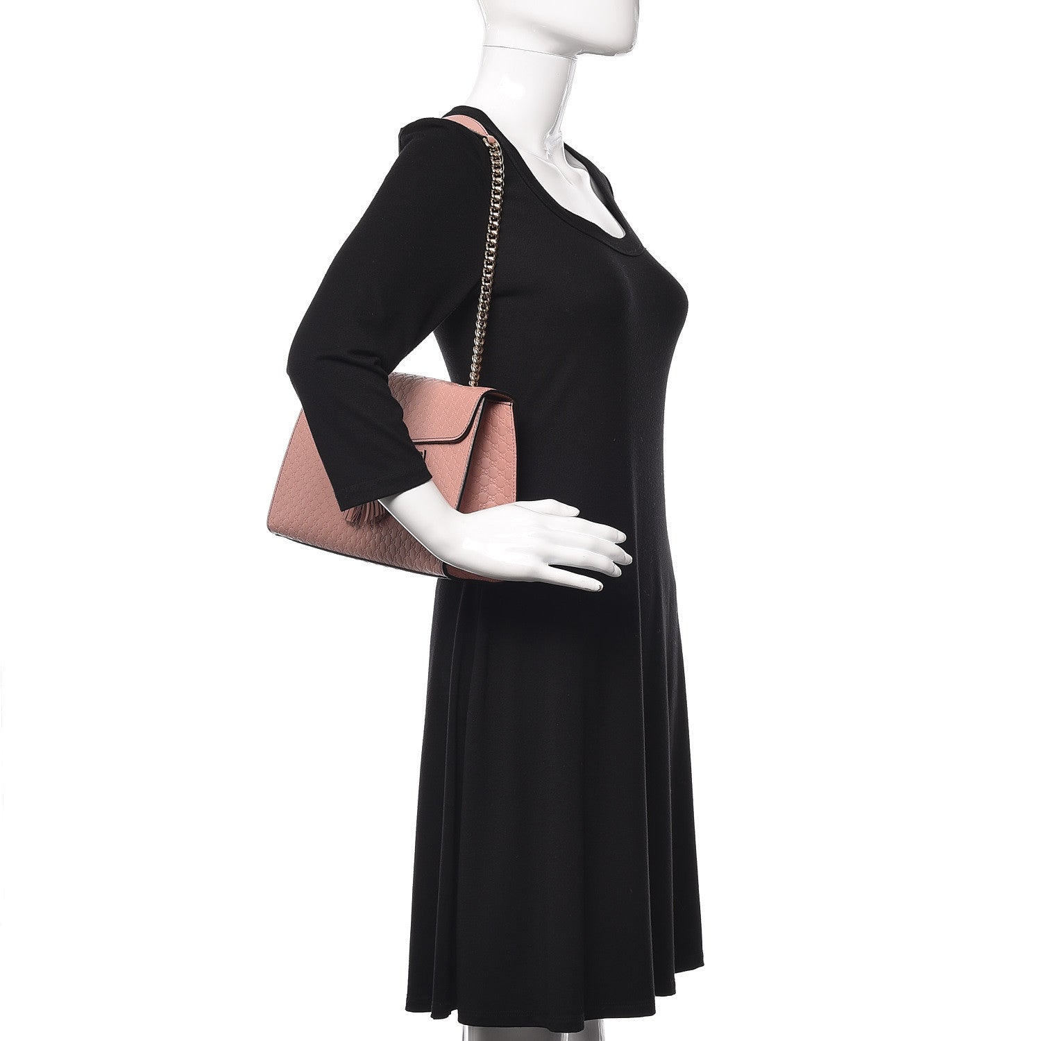 Gucci Microguccissima Medium Emily Chain Shoulder Bag Soft Pink 2 of 9