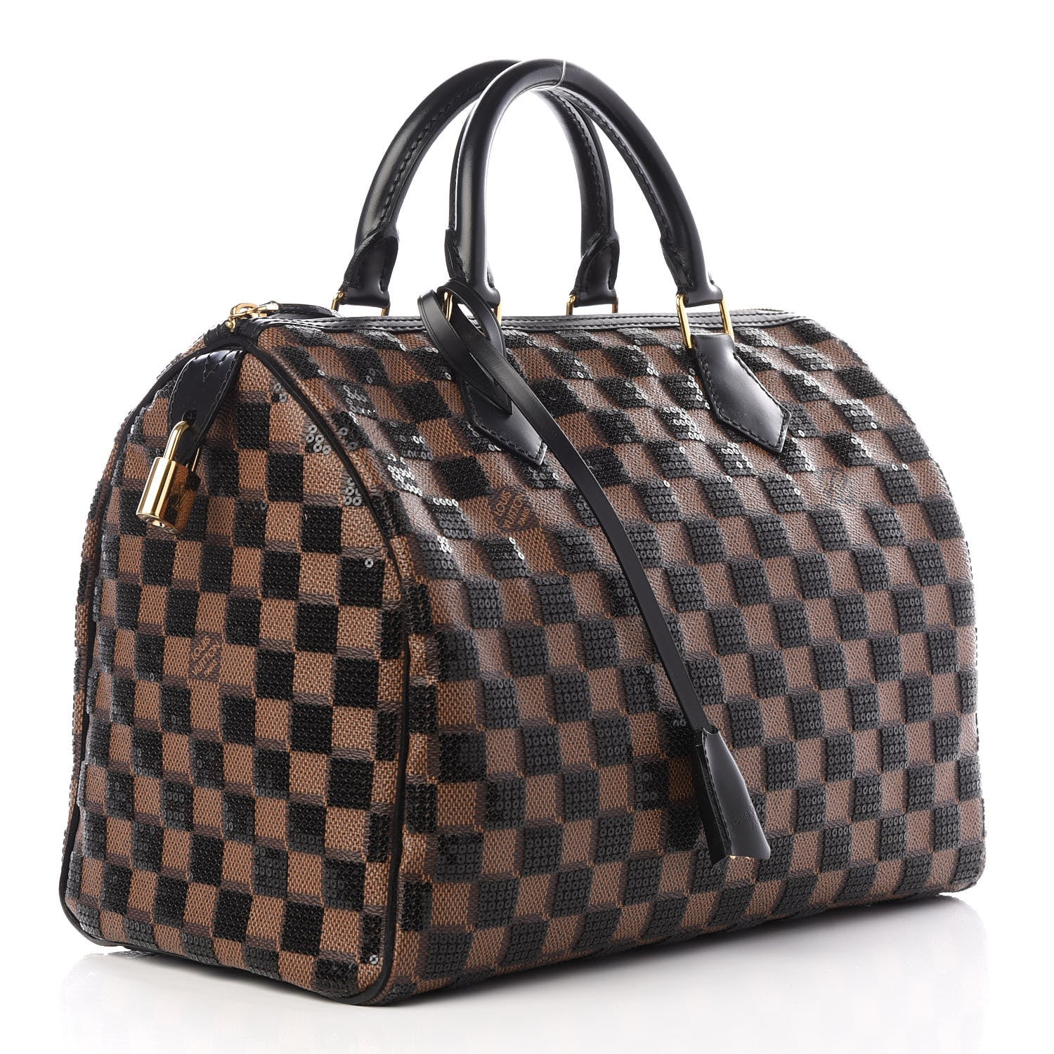 Louis Vuitton Damier Paillettes Speedy 30 Black 2 of 13