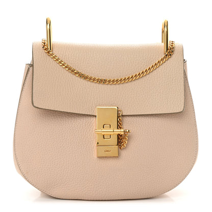 Chloe Grained Lambskin Medium Drew Shoulder Bag Abstract White 1 of 13