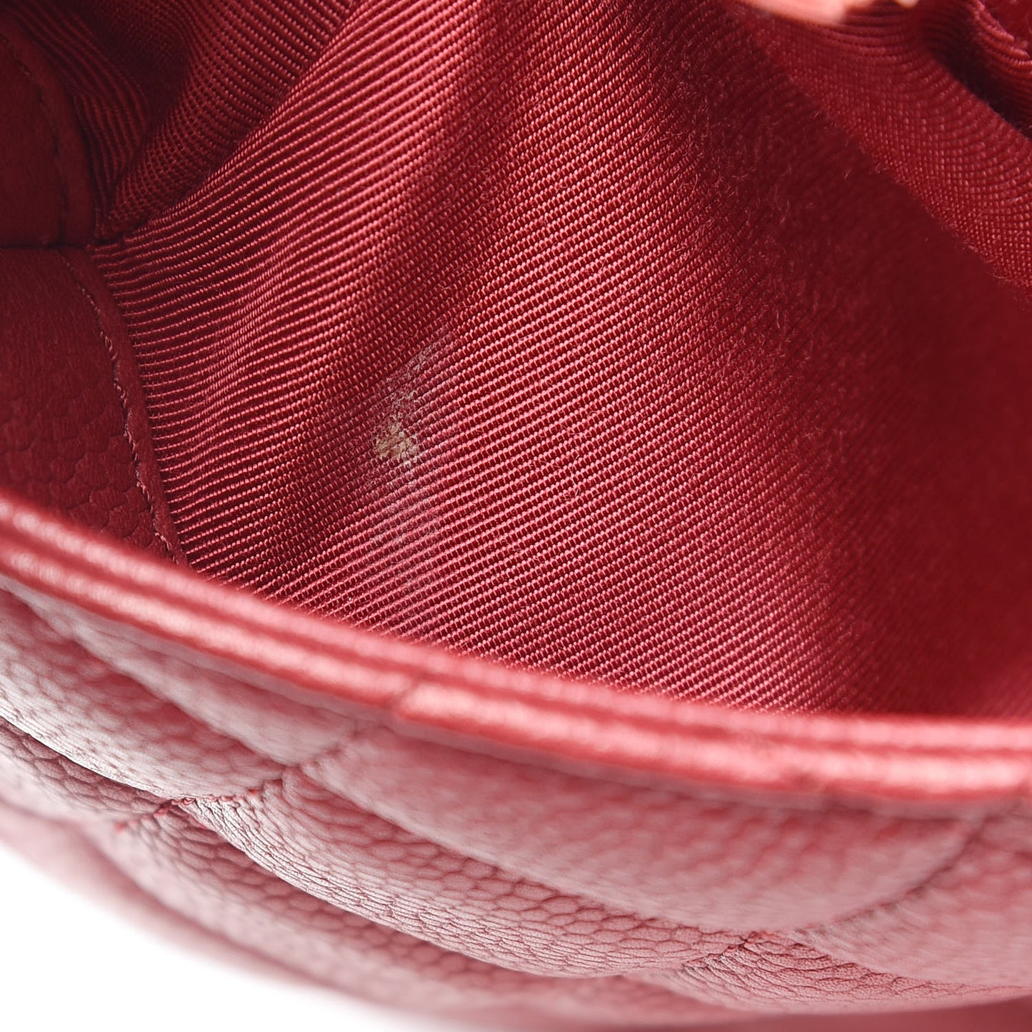 Caviar Quilted Casual Pocket Messenger Flap Red