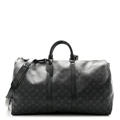 Louis Vuitton Monogram Eclipse Keepall Bandouliere 55 1 of 10