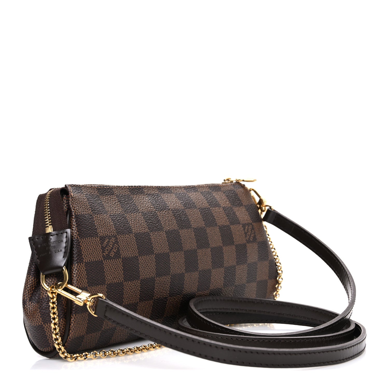 Louis Vuitton Damier Ebene Eva Clutch 3 of 11