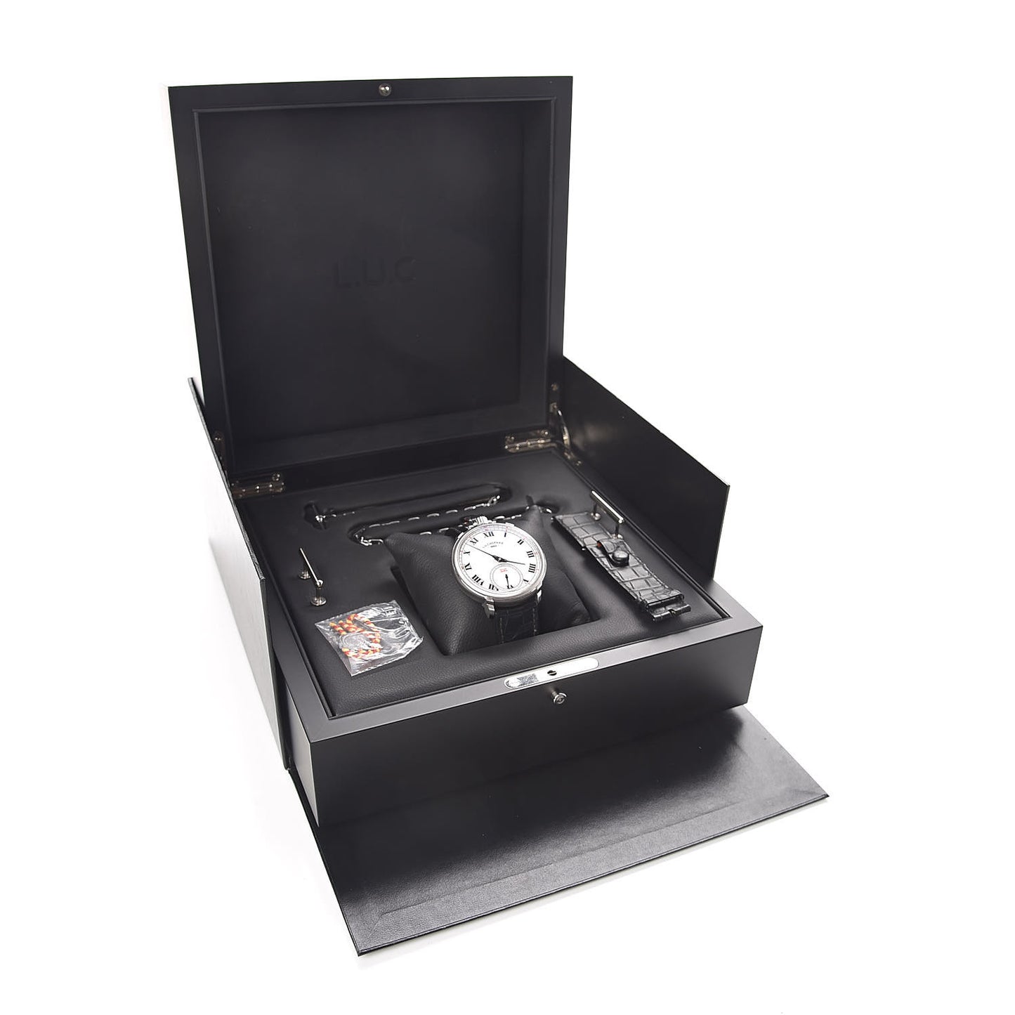 18K White Gold Alligator 49mm L.U.C. Louis-Ulysse The Tribute Manual Winding Watch