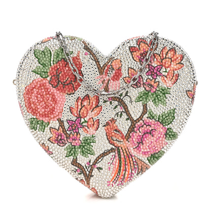 Judith Leiber Crystal Heart Secret Garden Minaudiere Clutch Multicolor 1 of 12