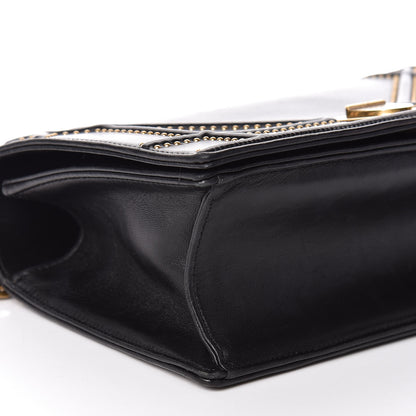 Christian Dior Lambskin Studded Medium Diorama Flap Bag Black 5 of 9
