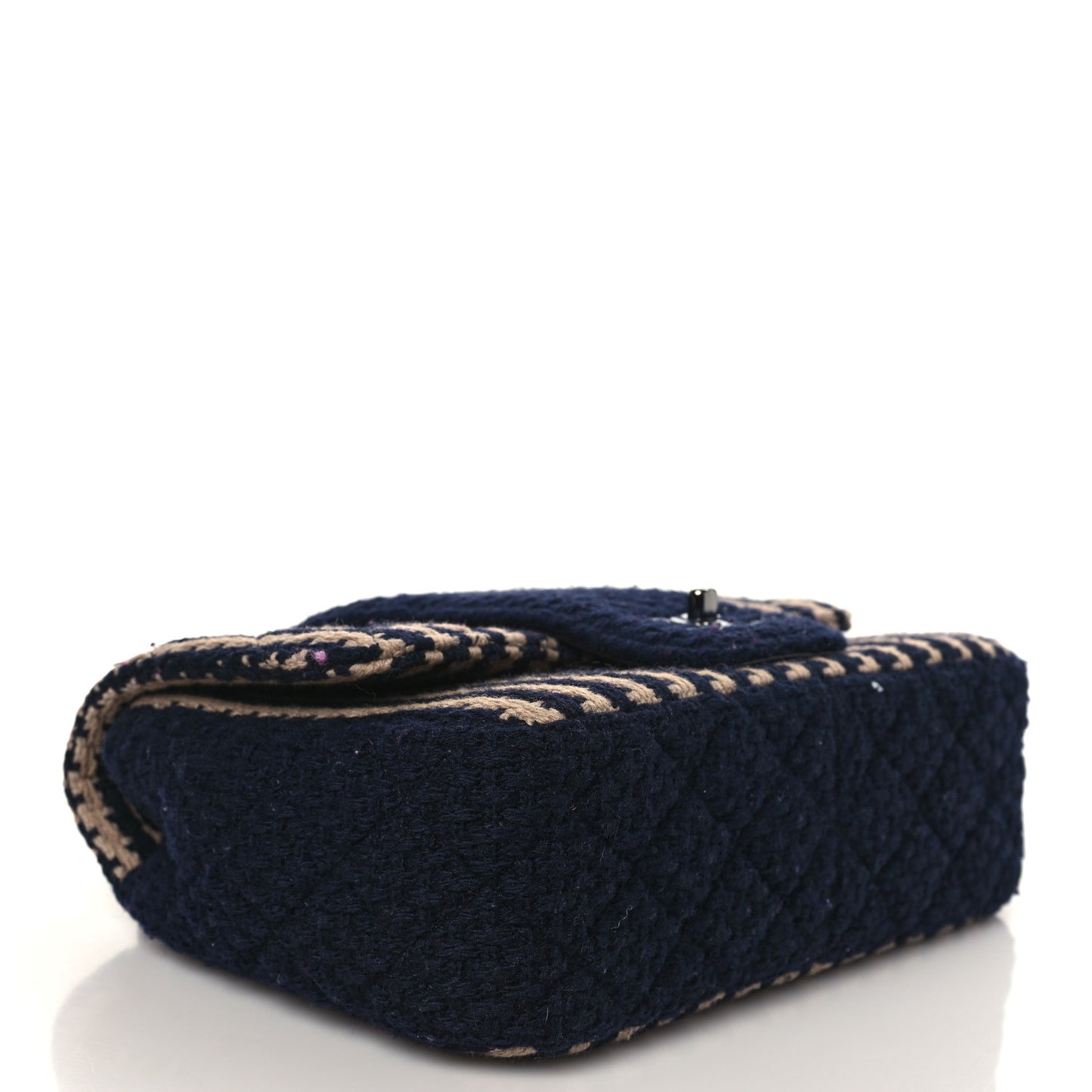 Tweed Small Elementary Chic Flap Blue Beige