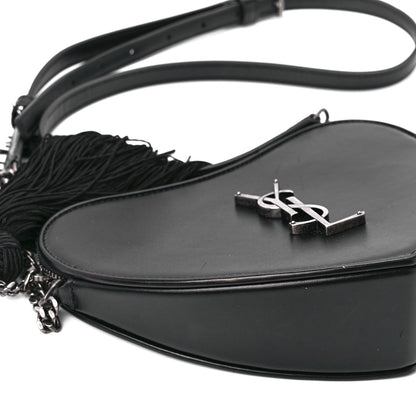 Saint Laurent Calfskin Heart Monogram Crossbody Black 10 of 12