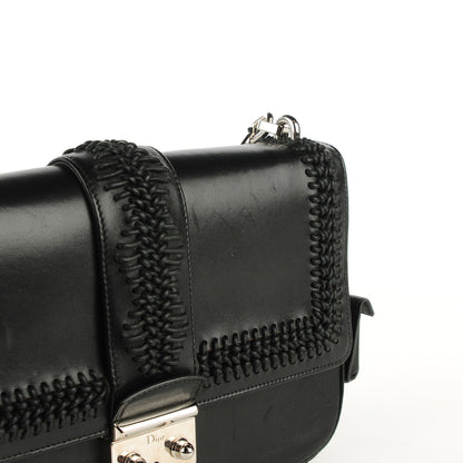 Christian Dior Matte Calfskin Cannage New Lock Bag Black 9 of 12