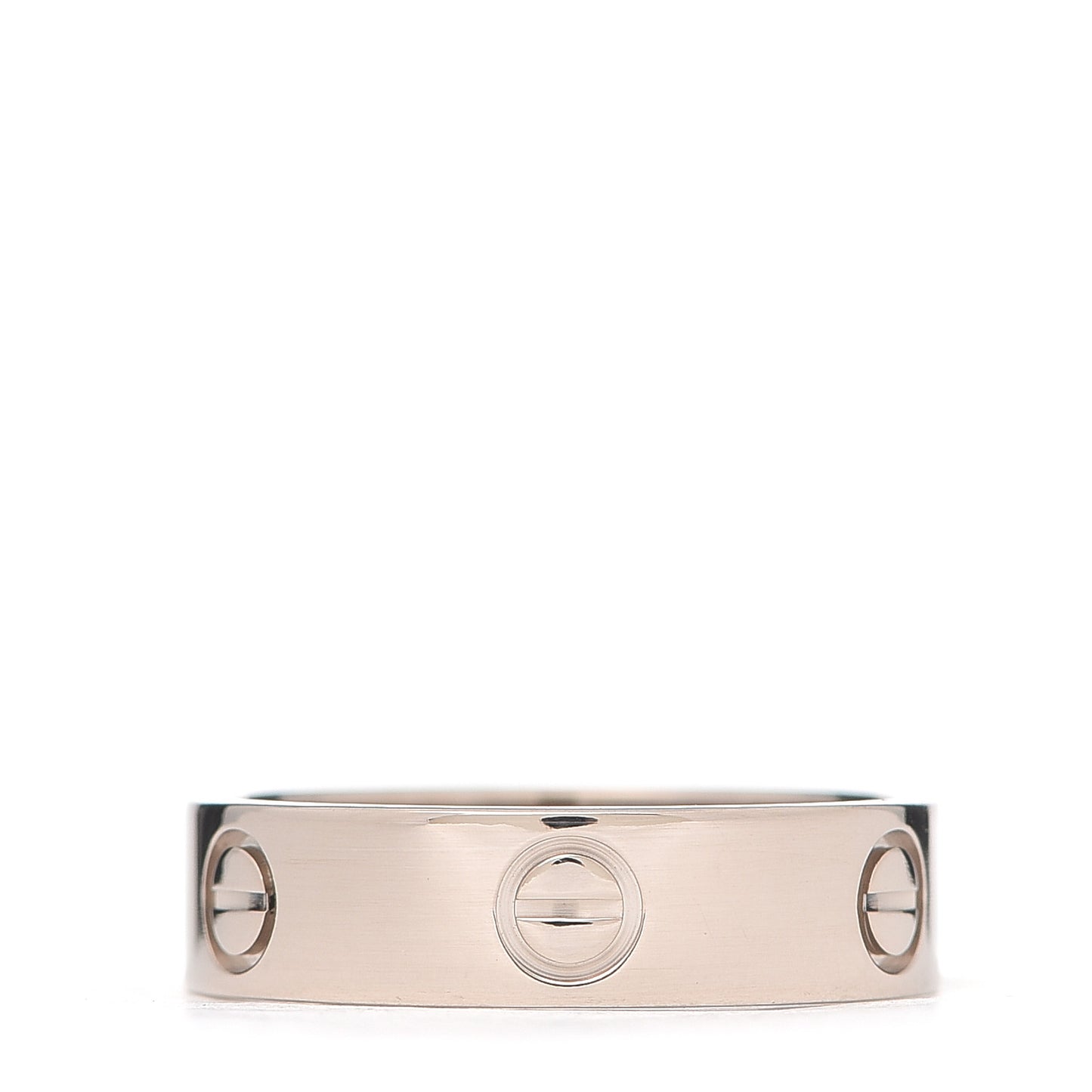 18K White Gold 5.5mm LOVE Ring 58 8.25